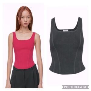 NWT Sculpt Knit bustier in BLACK